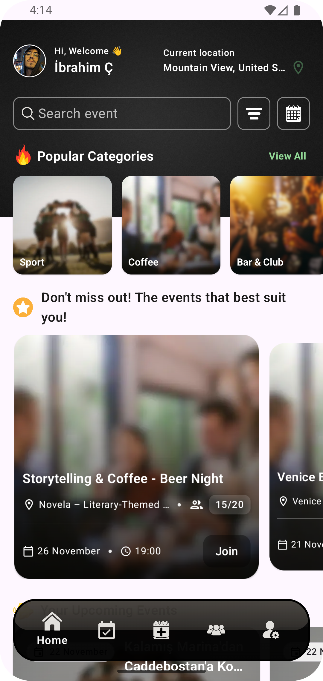 Soshy screen preview